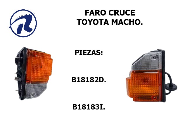 Faro cruce toyota macho derech