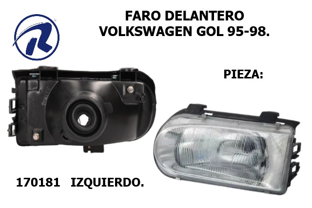 faro delantero derecho e izquierdo Volkswagen 95-98