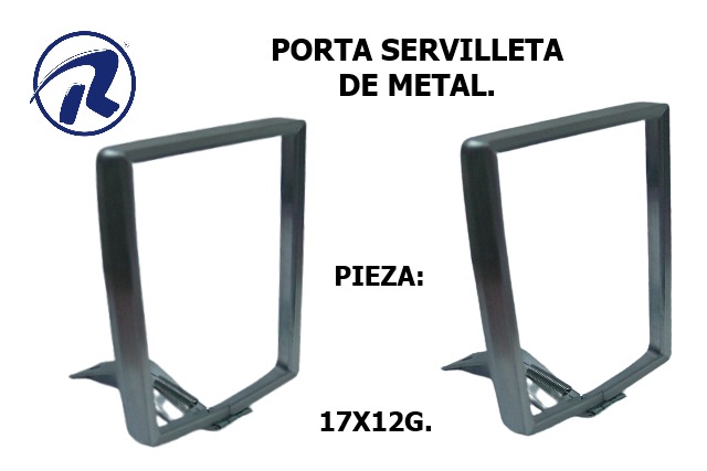 Porta servilleta de metal. Cód. 17X12G