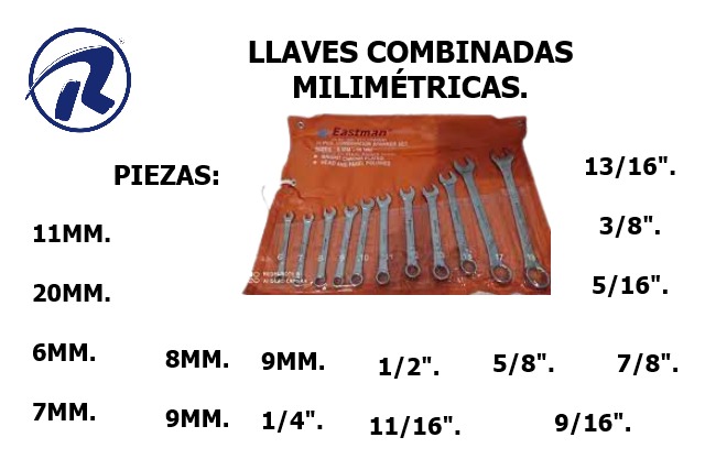 Llave combinada SEA INDIA