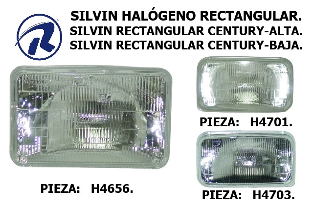 silvin halogeno rectangulares y redondos