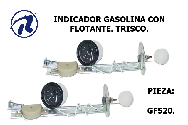 indicadores de gasolina, de amperimetro, de voltimetro