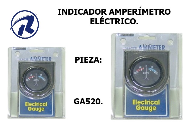 indicadores de gasolina, de amperimetro, de voltimetro