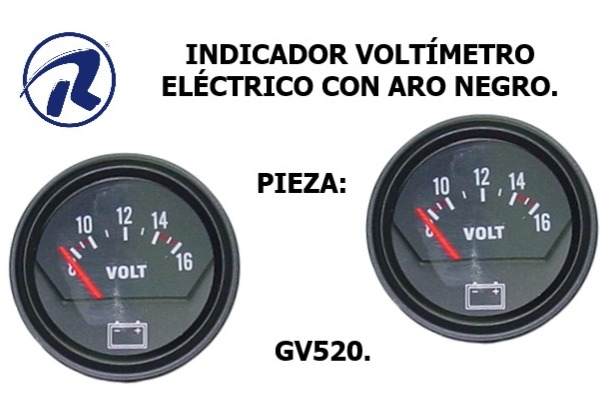 indicadores de gasolina, de amperimetro, de voltimetro