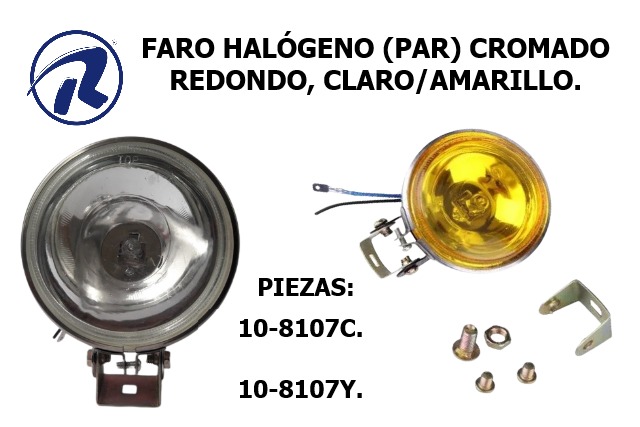 Faro halog.red.negro claro 7"