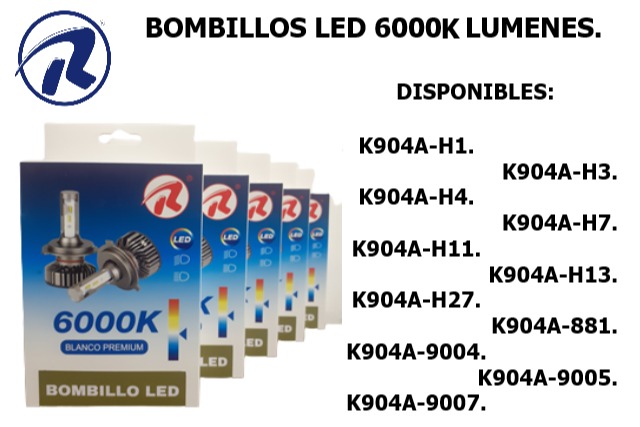 bombillo Led (Kit) de 12000K de lúmenes