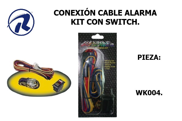 Cable kit con switch alarma. Còd. WK004