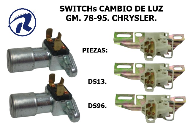 Switch cambio luz pie