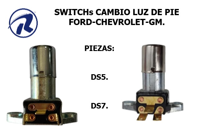 Switch cambio luz pie