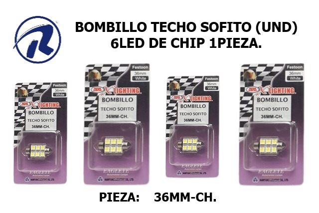 bombillo techo Led por unidad