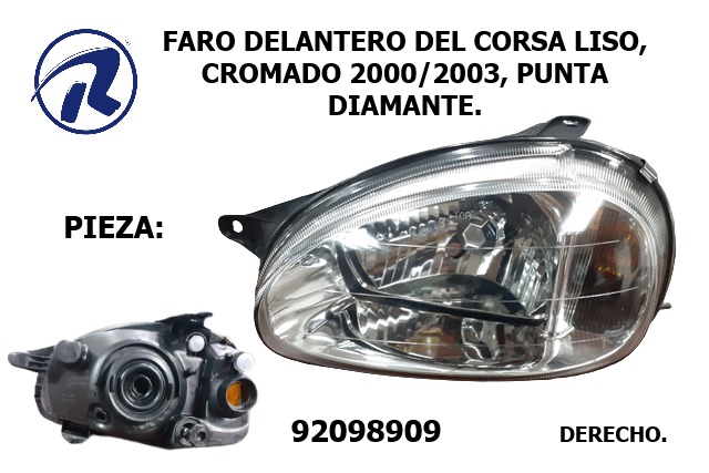 faro delantero derecho corsa 00-03