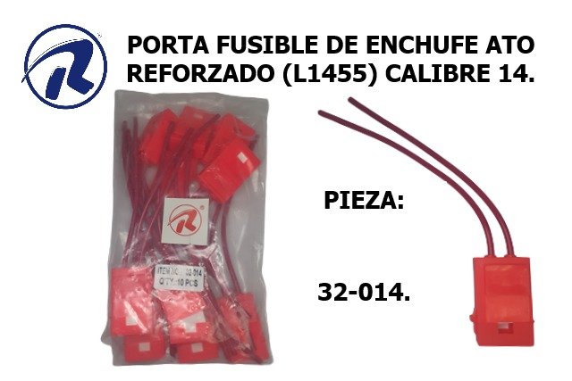 porta fusible de enchufe reforzado tipo ATO. Cód. 31-014