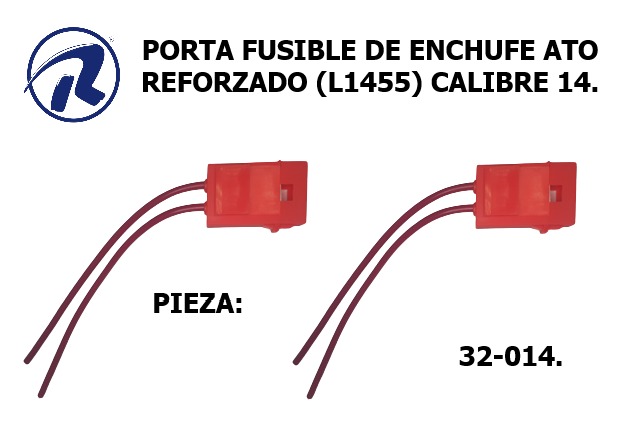 porta fusible de enchufe reforzado tipo ATO. Cód. 31-014