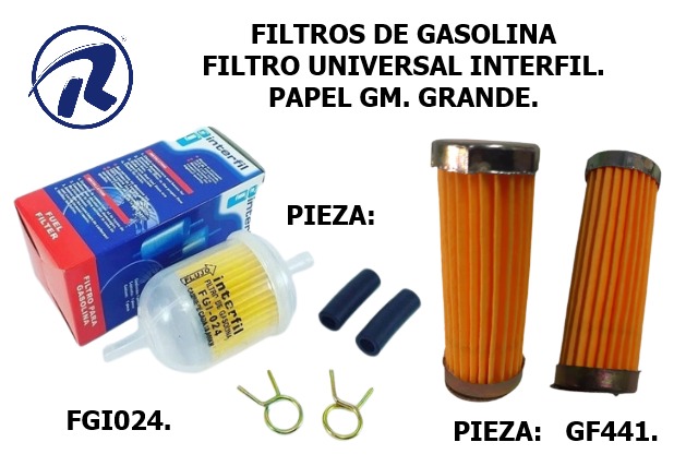 filtros de gasolina