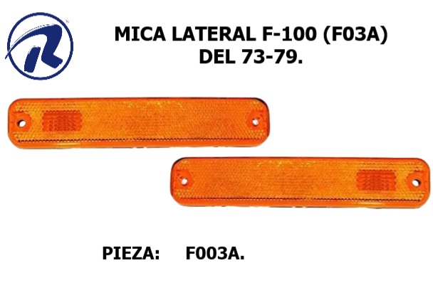 mica lateral ambar y rojo del 73-79