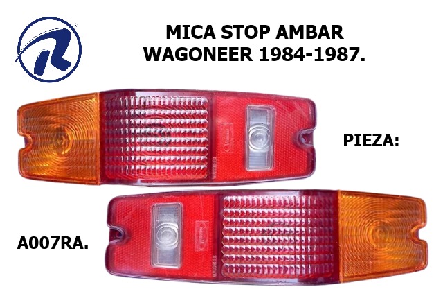 mica stop wagoneer ambar y roja 84-87