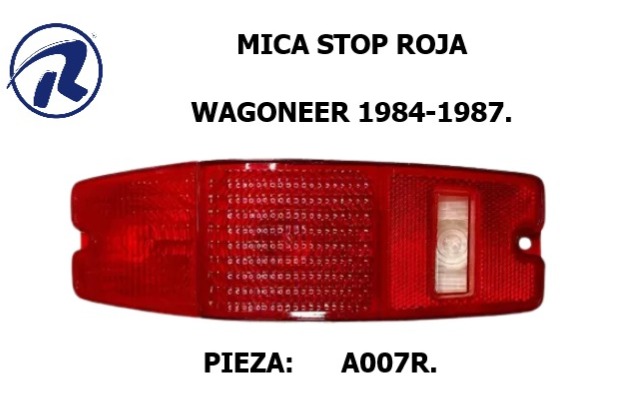 mica stop wagoneer ambar y roja 84-87