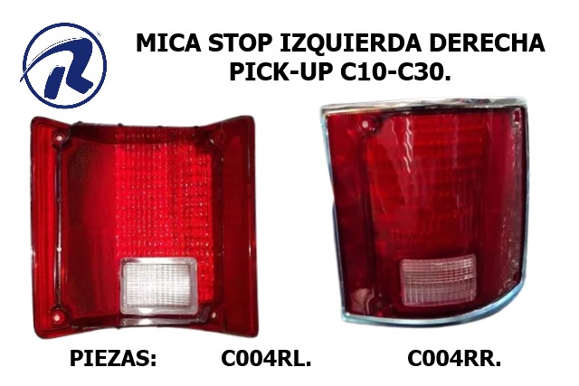 mica stop pick up c10-c30 derecha e izquierda