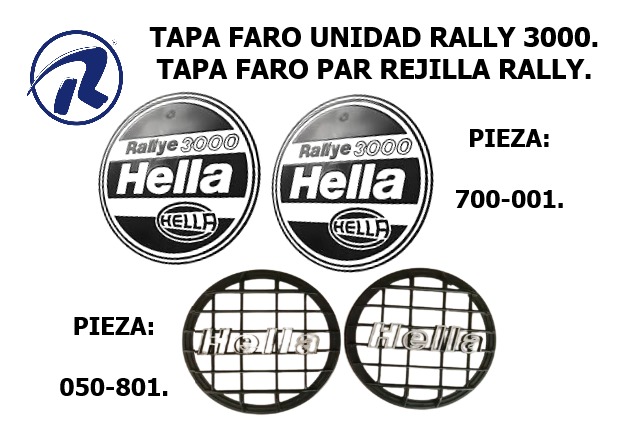 Tapa faro(par)rejilla rallye