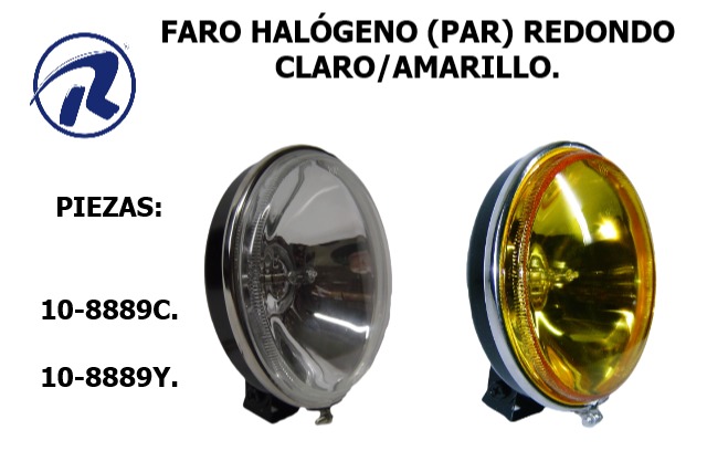 Faro hal(par)redondo crom.clar