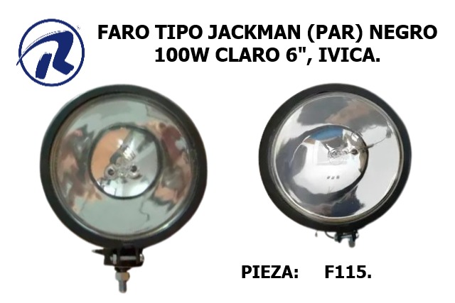 Faro t/jackman(par)negro 100w