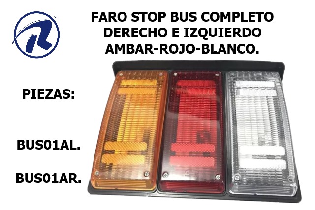 Faro stop bus completo derecho e izquierdo