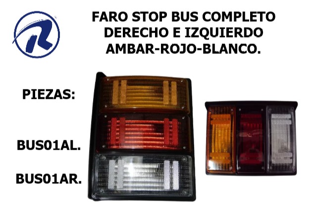 Faro stop bus completo derecho e izquierdo