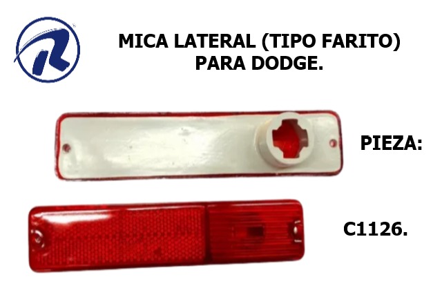 Mica lateral dodge ambar