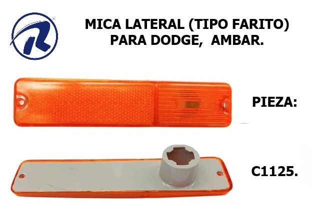 Mica lateral dodge ambar