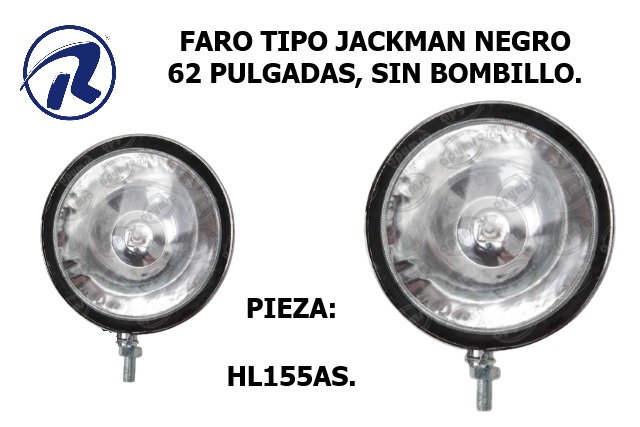 Faro t/jackman negro 6" autopal