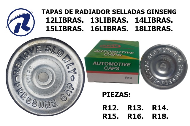 tapas de radiador sellada/leva