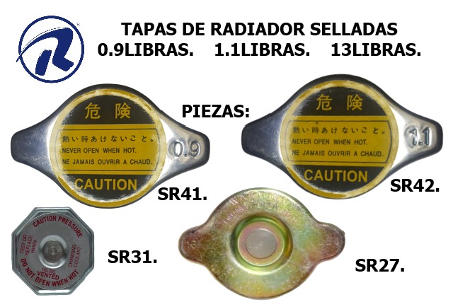 tapas de radiador sellada/leva