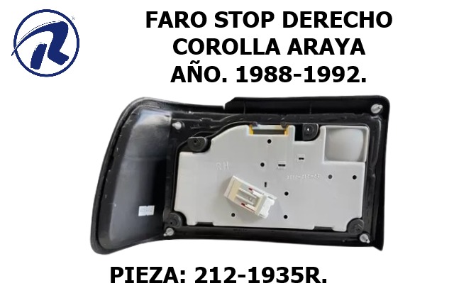 Faro Stop Derecho para Corolla 88-90