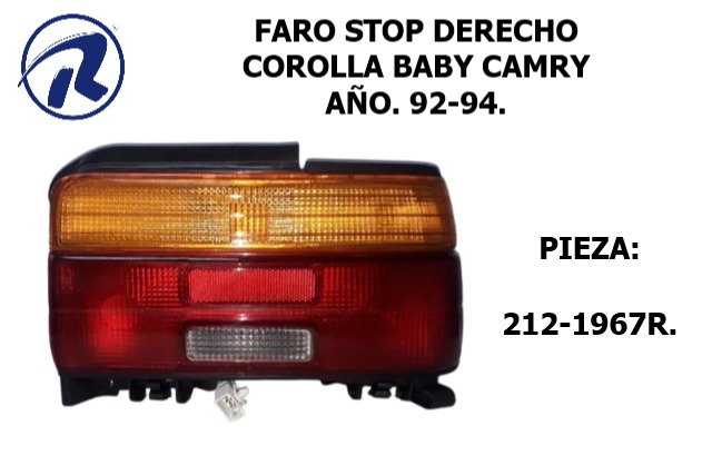 Faro Stop Der. Corolla Baby Camry del 92-94