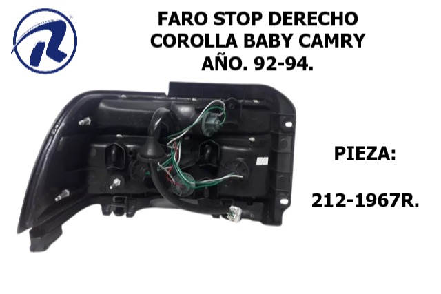 Faro Stop Der. Corolla Baby Camry del 92-94